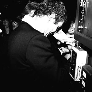 Mr Macho, Lewis Collins visits Newcastle nightclub Tuxedo Junction 09 / 01 / 81
