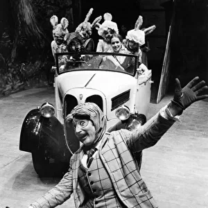 Mr. Toad (David Bluestone) with a carload of youngsters, plus Mr