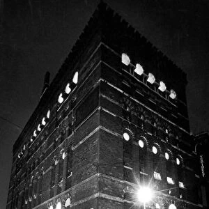 The Old Granary building at night, Bristol, 6th October 1969