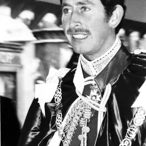 Prince Charles being installed as Great Master of the Order of the Bath May 1975