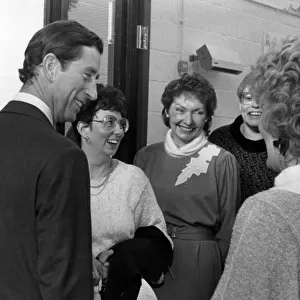 Prince Charles visits North East, 9th December 1986. Official opening of The Stables St