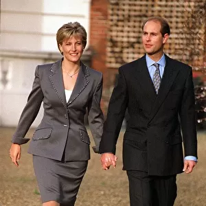 Prince Edward and Sophie Rhys Jones announce their engagement at St James Palace