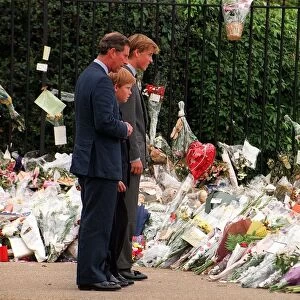 Princess Diana Death 31 August 1997 Prince Charles with Prince William