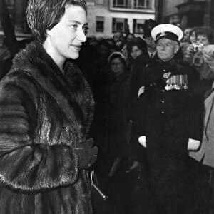 Princess Margaret arrives at Celanese House, Hanover Square for a special showing by