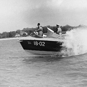 The prototype of an experimental rescue craft with which the RNLI will be carrying out