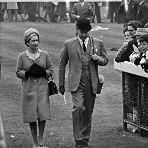 Queen Elizabeth II visits Chester Races on May 3rd 1966 Picture taken 3rd