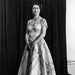 Queen Elizabeth official portrait for the Coronation 1953