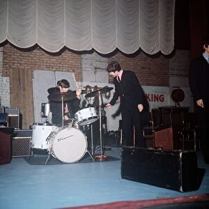 Ringo Starr and John Lennon of The Beatles at the Futurst Theatre Scarborough 11
