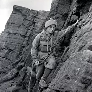 Rock climber / Mountaineer Joe Brown of Whaley Brdige, Derbyshire who was a member of