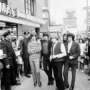 The Rolling Stones on Broadway, New York during their visit to the USA