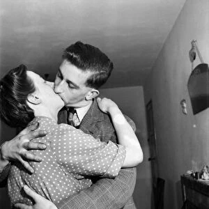 Romance: Couple Kissing. November 1953 D7115