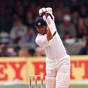 Sachin Tendulkar India hits another boundary during third test against England at Trent