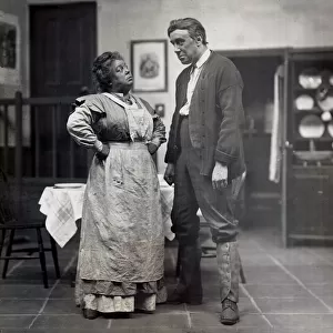 Scene from the play "Mary-girl"starring Norman McKinnel as Ezna