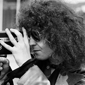 Singer Marc Bolan visiting EMIs new £4 million Production