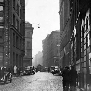 A street scene in Manchester. 20th December 1934