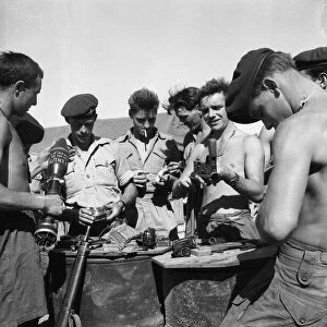 Suez Crisis 1956 British Paratroopers in Cyprus cleaning