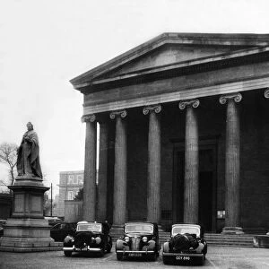View of the Shire Hall in the town of Worcester. 5th January 1953