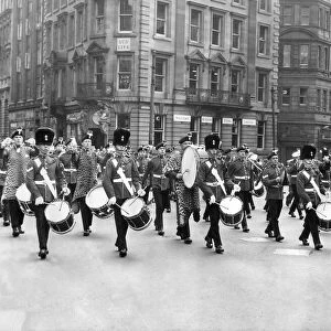 A welcome home from Aden parade in Newcastle by the 1st Battalion