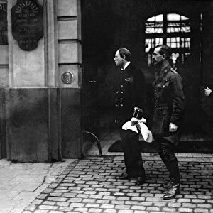 Winston Churchill at Antwerp. By October 1914, World War I was raging