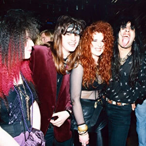 Young people at the Cathouse nightclub, Glasgow. 31st May 1992