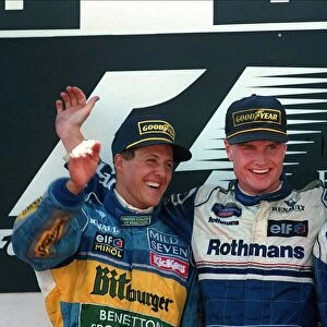 Coulthard, Hill & Schumacher