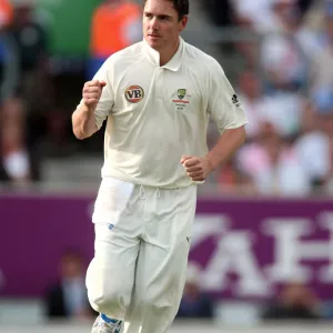 Marcus North Celebrates Alistair Cook Wicket