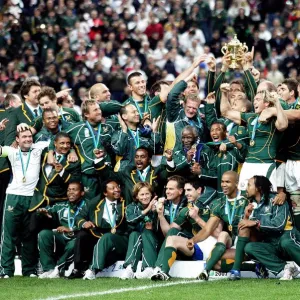 South Africa Celebrate World Cup Win