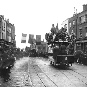 The opening day of the Highgate Hill Cable Tramway in 1884