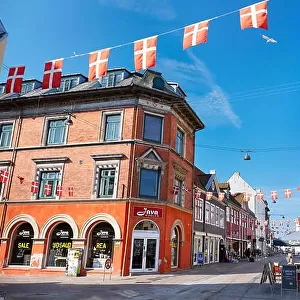Old town in Helsingor city, Denmark