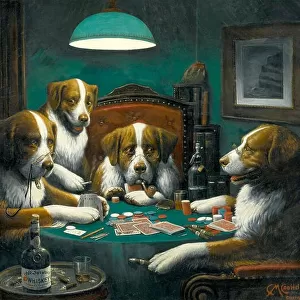 Poker Game, 1894 by Cassius Marcellus Coolidge