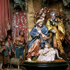 17th century Neopolitan creche. The work is housed in the Villa-Museum of Ludovico Pogliaghi on the Sacro Monte of Varese