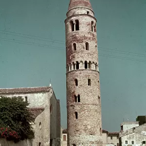 The bell tower of the Cathedral of Caorle