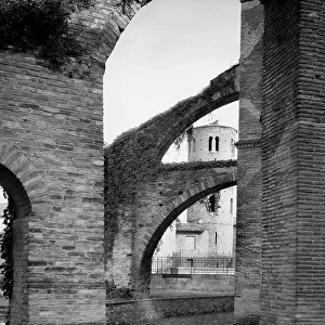 The buttresses of the San Vitale Basilica, Ravenna