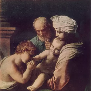 Holy Family with the Infant Saint John; painting by Simone Cantarini. Galleria Borghese, Rome