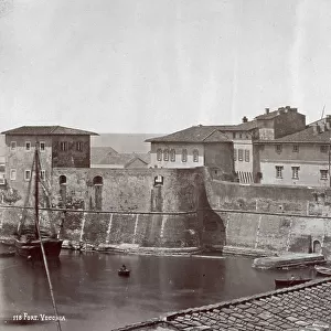 The old fortress in Leghorn. On the right the tower known as Mastio di Matilde
