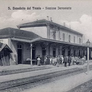 The railway station of San Benedetto del Tronto, Ascoli Piceno