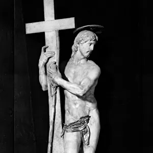 Risen Christ, called Christ of Minerva, marble, Michelangelo Buonarroti (1475- 1564), church of Santa Maria Sopra Minerva