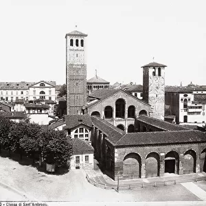 The Saint Ambrose Church in Milan