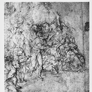 Famous works of Leonardo da Vinci Collection: Adoration of the Magi