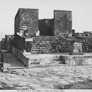 The Temple of Fortuna Augusta in the archaeological site of Pompeii