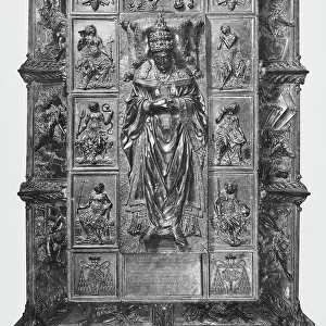 Tomb of Sixtus IV, bronze, Antonio Pollaiuolo (ca. 1431 - 1498), Museum of the Treasury of St. Peter, St. Peter's Basilica, Vatican City