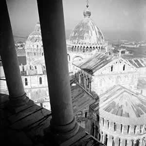 View of the Duomo from the leaning tower, Pisa