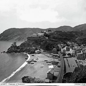 View of Monterosso, a village in the Ligurian Riviera di Levante