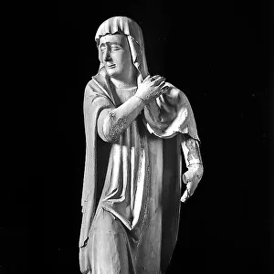 The Virgin Mary, wood statue by the Florentine School, in the Pieve of San Giovanni Decollato in Cornacchiaia, near Firenzuola