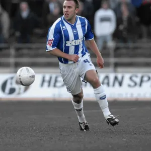 Adam Hinshelwood against Stafford Rangers