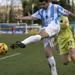 Alex Frutos shoots vs Millwall