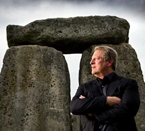 Fame Collection: Al Gore at Stonehenge DP137789