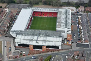 <b class=qtipBold><figcaption>Anfield, Liverpool 20743_043</figcaption></b><br>ANFIELD, Liverpool. Aerial view. Home of Liverpool Football Club. Photographed in March 2008.<br><em>© Historic England</em> Anfield, Liverpool 20743_043