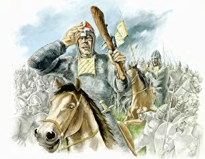 People in the Past Illustrations Gallery: Battle of Hastings J000018