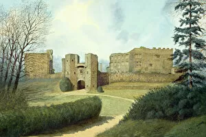 Castles Illustrations Collection: Berry Pomeroy Castle J860421